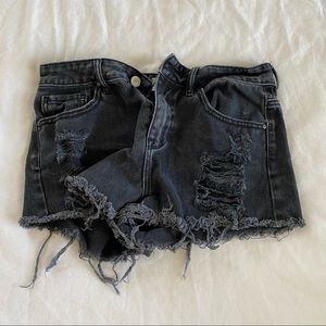 PACSUN HIGH WAISTED DENIM SHORTS